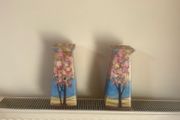 Pair of 1930s T. Lawrence Falcon Ware Marguerite Art Deco Vases