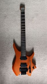 HILS Headless HN5 Coral Orange guitar + Padded Hils gig bag