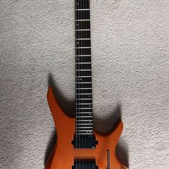 HILS Headless HN5 Coral Orange guitar + Padded Hils gig bag