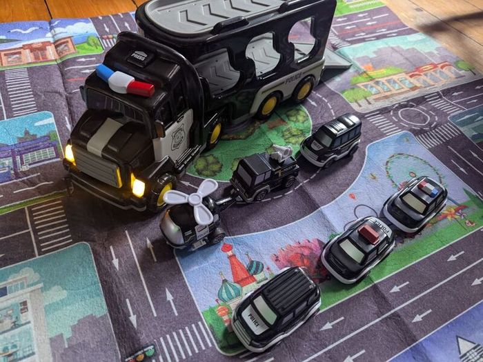 Police Cars Pull Back Car Series