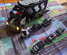 Police Cars Pull Back Car Series