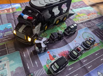 Police Cars Pull Back Car Series