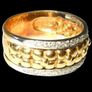 Vintage 18ct Gold/Diamond Unisex Ring Image 2