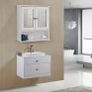 Double Mirror Doors Bathroom Cabinet, Wall Cabinet, Storage Cupboard, Wall-Mounted Storage Unit, Adjustable Height Shelves, 56 x 13 x 58 cm (FREE POSTAGE) Image 2
