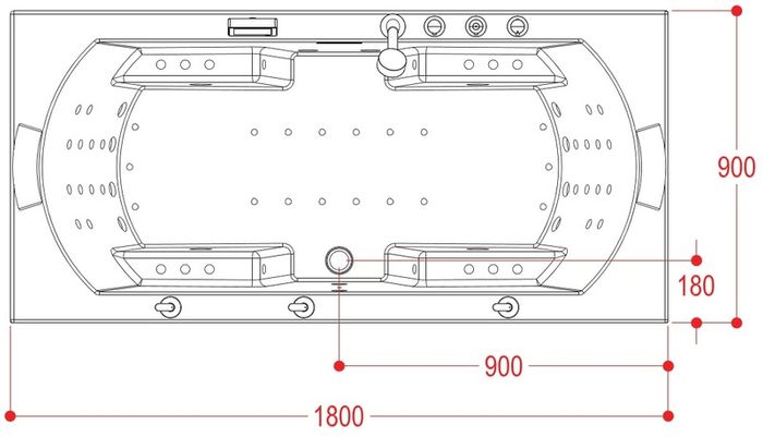 Whirlpool Hydrotherapy Ireland Bath Mistral 0011