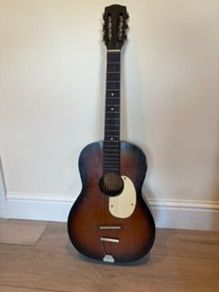 Vintage Sunburst Acoustic Guitar  1960s/70s Style