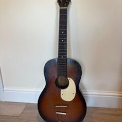 Vintage Sunburst Acoustic Guitar  1960s/70s Style
