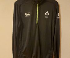 ireland rugby halfzip