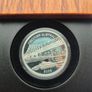 Australia 1 Dollar Discover Brisbane Harbor Ship Boat colored silver coin 2008 Image 2