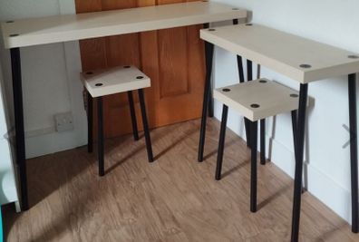 Ikea Fridnas Nesting Table/Desk/Console Table/ Stools - must go this week