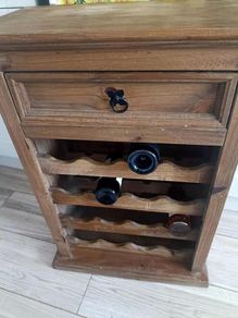 Wine Cabinet - Solid Oak