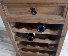 Wine Cabinet - Solid Oak