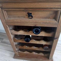 Wine Cabinet - Solid Oak