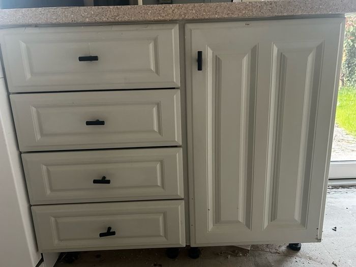kitchen cabinets and counter top