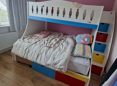 5ft Bunkbed + mattresses