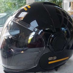 Black Cyril Motorcycle Helmet
