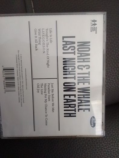 Noah & The Whale CD - Last Night On Earth