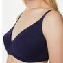 M&S Black Cotton Non Wire Bra Image 2