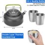 Camping Cooker Pan Set Aluminum Camping Cookware Kit for 2 People, Portable Outdoor Pot Pan Stove Kettle 2 Cups and Tableware - Backpacking Cookware for Picnic Trekking and Hiking (FREE POSTAGE) Image 3