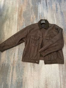 Abercrombie & Fitch Relaxed Vegan Suede Jacket XL