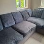 Immaculate Right-Hand Corner Sofa & Matching 2-Seater  Modern grey fabric right-hand corner sofa with matching 2-seater. Image 4