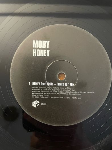 Moby - Honey - 12" Vinyl Single Promo - 2000 - Mute Records - P12Mute255