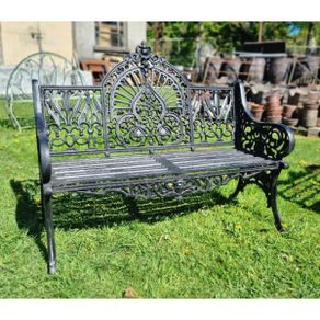 Bench Cast Iron Crown Black CH 722 B