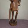 Tall carved wooden African Statue Image 3