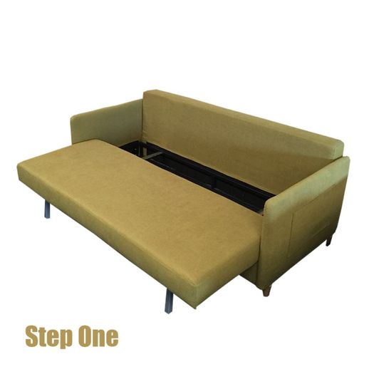 3 Seats Sofa Bed in Colour Green
