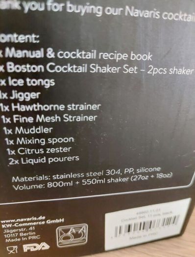 Navaris Cocktail Mixing Set