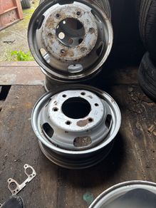 metal rims, commercial van x2 piece