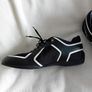 Mens Porsche Design Racer Mesh Leather Sneaker - Black White - UK 11.5 - RRP 340 Image 4