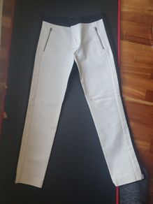 Banana Republic white  Trousers with Zip