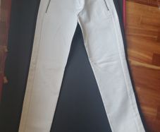 Banana Republic white  Trousers with Zip