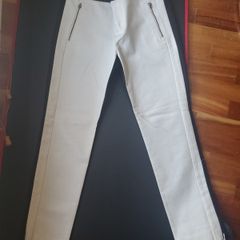 Banana Republic white  Trousers with Zip