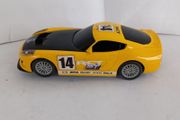Scalextric GP Racer; Yellow #14 Slot Car (le mans 24hr endurance gt touring)