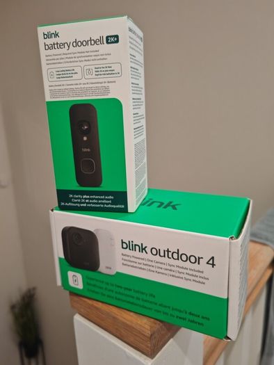 Blink Outdoor 4 Camera + Blink Battery Doorbell 2K+ (Bundle)