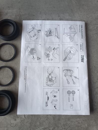 Rear Brake Caliper repair Skoda Octavia Ford Galaxy Seat Toledo, Audi, Seat Leon Brake Caliper Repair Kit(new)