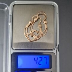 gold earrings 14 kt