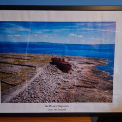 Canvas Print - Plassey Shipwreck on Inis Oirr, Ireland