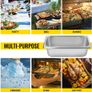 4PCS 13L Gastronorm Pans Steam Table Pans Tray Stainless Steel Food Container for Party BBQ Baking Image 2