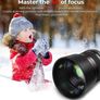 85mm F1.8 Portrait Lens - Compatible with Canon EF/EF-S mount cameras, Prime Portrait Lens, Compatible with Canon EOS Rebel T7, T8i, T7i, T6, T6i, SL2, 6D, 5D, 4000D, 2000D, 850D, 800D Image 2