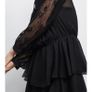 ZARA black mini lace dress with ruffles, XS, new Image 3
