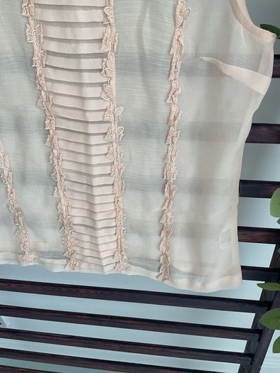 sleeveless top topshop size 12 blush shade