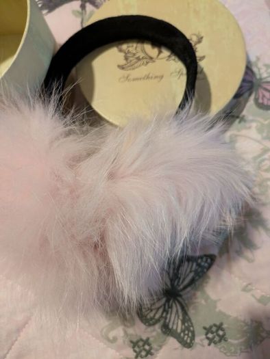 Baby pink Fur ear muffs