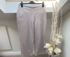 D.E.C.K by Decollage Taupe Wide Leg Trousers Size L