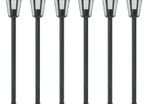 Garden Post Lights 6 pcs E27 110 cm Aluminium Dark Green