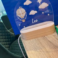 Children lamp with a name Leo