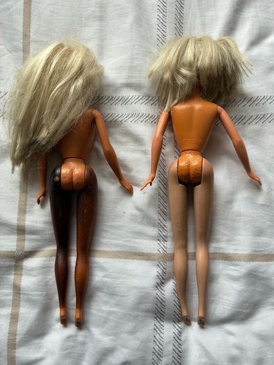 2 Vintage Mattel Barbie 1966 China Twist N Turn Doll Blonde Blue Eyes