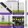 6pack 3M String Light Pole, Metal Outdoor String Light Pole, Suitable for Courtyard,Backyard,Garden,Patio,Party,Wedding Hanging Light Pole,Rustproof and Sturdy with Hooks. Image 5